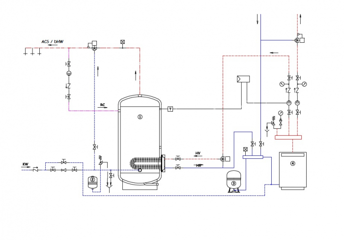 Boiler indirect cu serpentina extractibila, Elbi seria BF-1 2000 litri [6]