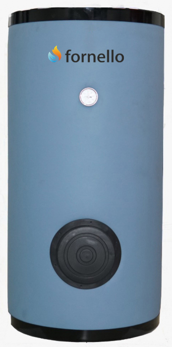 Boiler pentru pompa de caldura cu serpentina marita FORNELLO SOL HP 300 LT 1S montaj pe sol, izolatie termica, manta de protectie , flansa de vizitare [5]