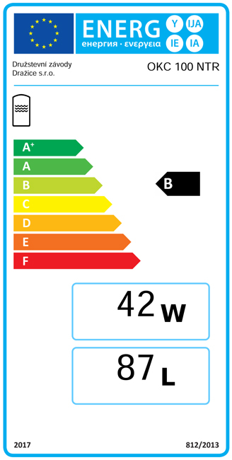 Boiler stativ indirect Drazice OKC 100 NTR 100 litri, 6 bar, cu racorduri laterale si serpentina simpla [2]