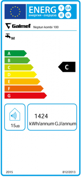 Boiler termoelectric cu o serpentina, montaj vertical pe perete, Galmet Neptun Kombi SGW(S) 100 litri [3]