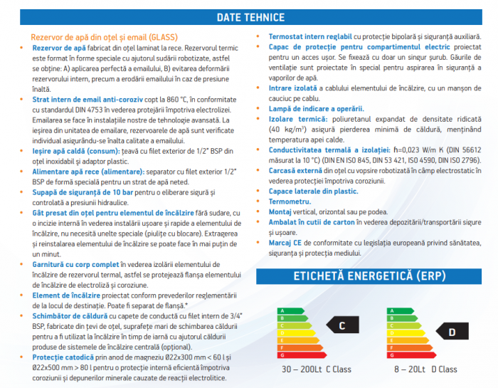 Boiler termoelectric cu o serpentina pe stanga, Nobel 1.5 kW 200 litri [4]