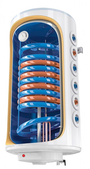 Boiler termoelectric cu doua serpentine, 150 litri, 2000 W, poliuretan expandat, reglaj extern al temperaturii, Fornello Optima GCV7/4S 1504420 D09 TRP2 2S [8]