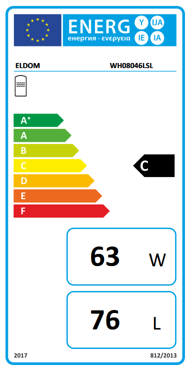 Boiler termoelectric orizontal Eldom Green Line 80 litri cu o serpentina si rezistenta electrica 2 kw [3]