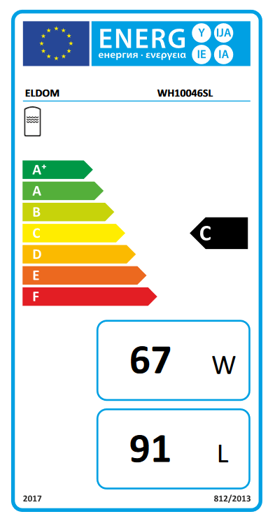 Boiler termoelectric orizontal Eldom Green Line 100 litri cu o serpentina si rezistenta electrica 2 kw [3]