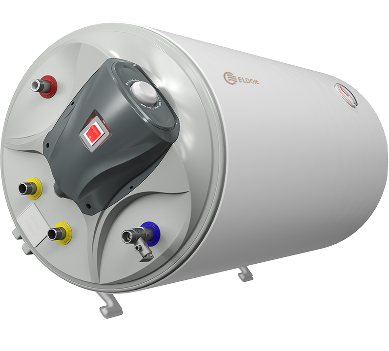 Boiler termoelectric orizontal Eldom Green Line 100 litri cu o serpentina si rezistenta electrica 2 kw [4]