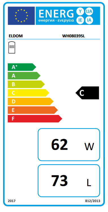Boiler termoelectric orizontal Eldom Green Line M2 80 litri cu o serpentina si rezistenta electrica 2 kw [2]