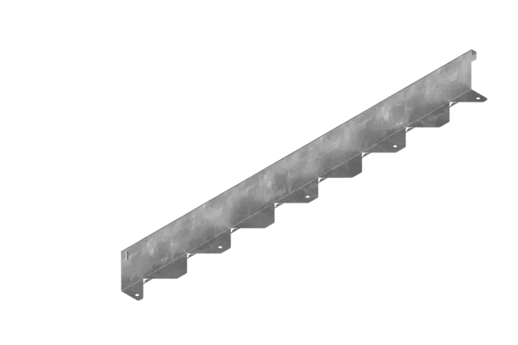 Bordura de drenaj otel zincat pentru pavaj STEEL EDGING L=1m H=200mm - Vodaland gama Terra [1]