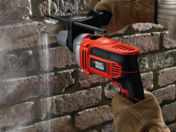 Masina de gaurit si insurubat cu percutie Black+Decker 750W 13mm +kitbox - KR705K [5]