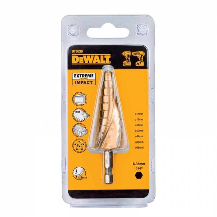 Burghiu in trepte DeWALT DT5030 Titan 14-25mm [2]