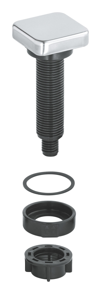 Buton evacuare automata pentru chiuvete bucatarie Grohe patrat, crom [2]