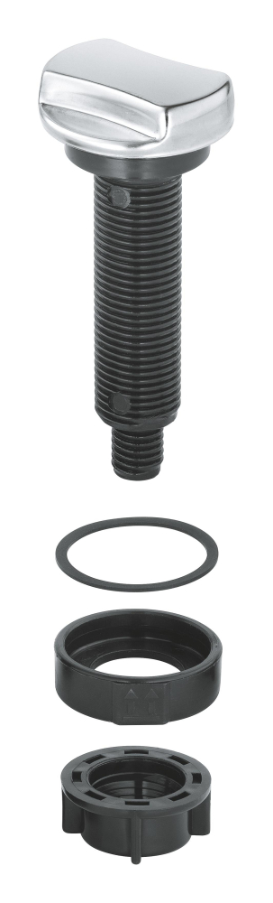 Buton evacuare automata pentru chiuvete bucatarie Grohe rotund, crom [2]