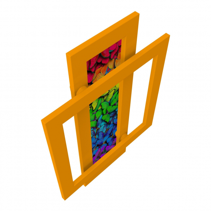 Calorifer decorativ colorat 600/900 mm COMBI GLASS (include kit de instalare) [3]