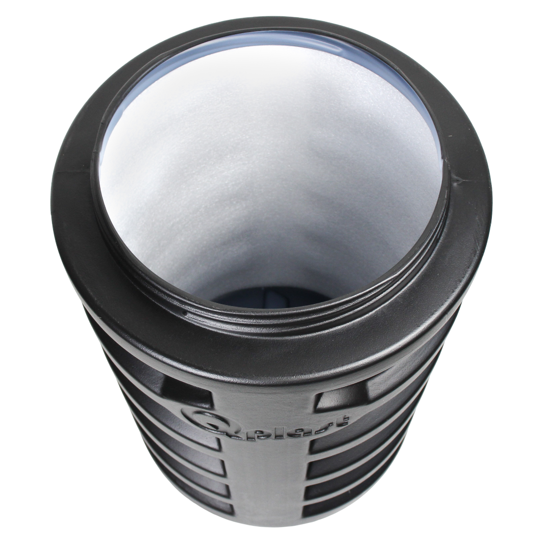 Camin apometru HDPE triplustrat D.560 H.1100 negru termoizolat cu capac [3]