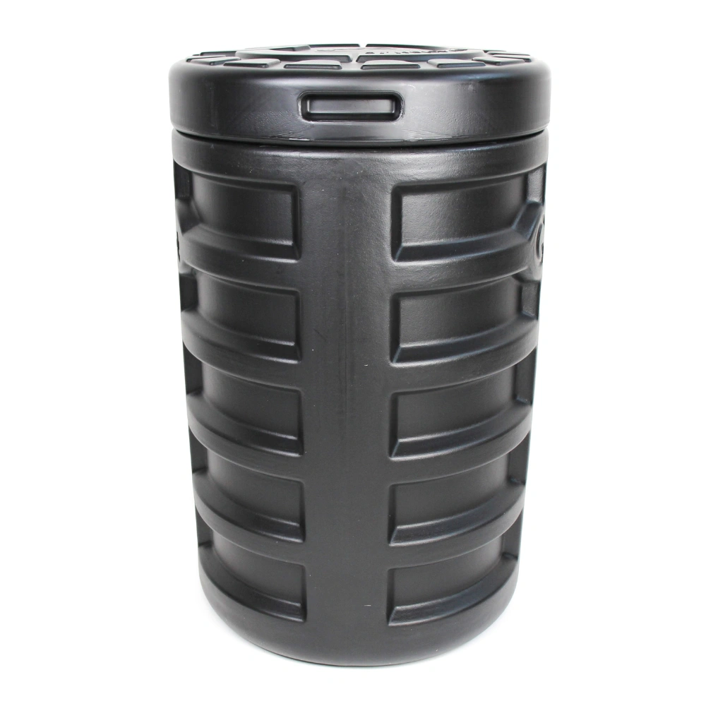 Camin apometru HDPE triplustrat D.560 H.900 negru cu capac [3]