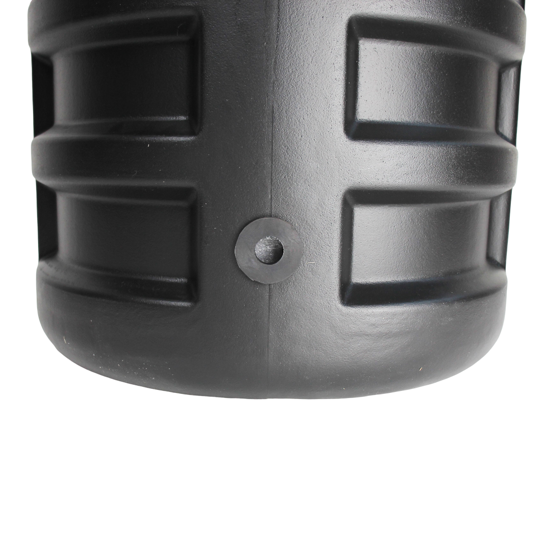 Camin apometru HDPE triplustrat D.560 H.900 negru cu capac si 2 garnituri D.25 instalate [2]