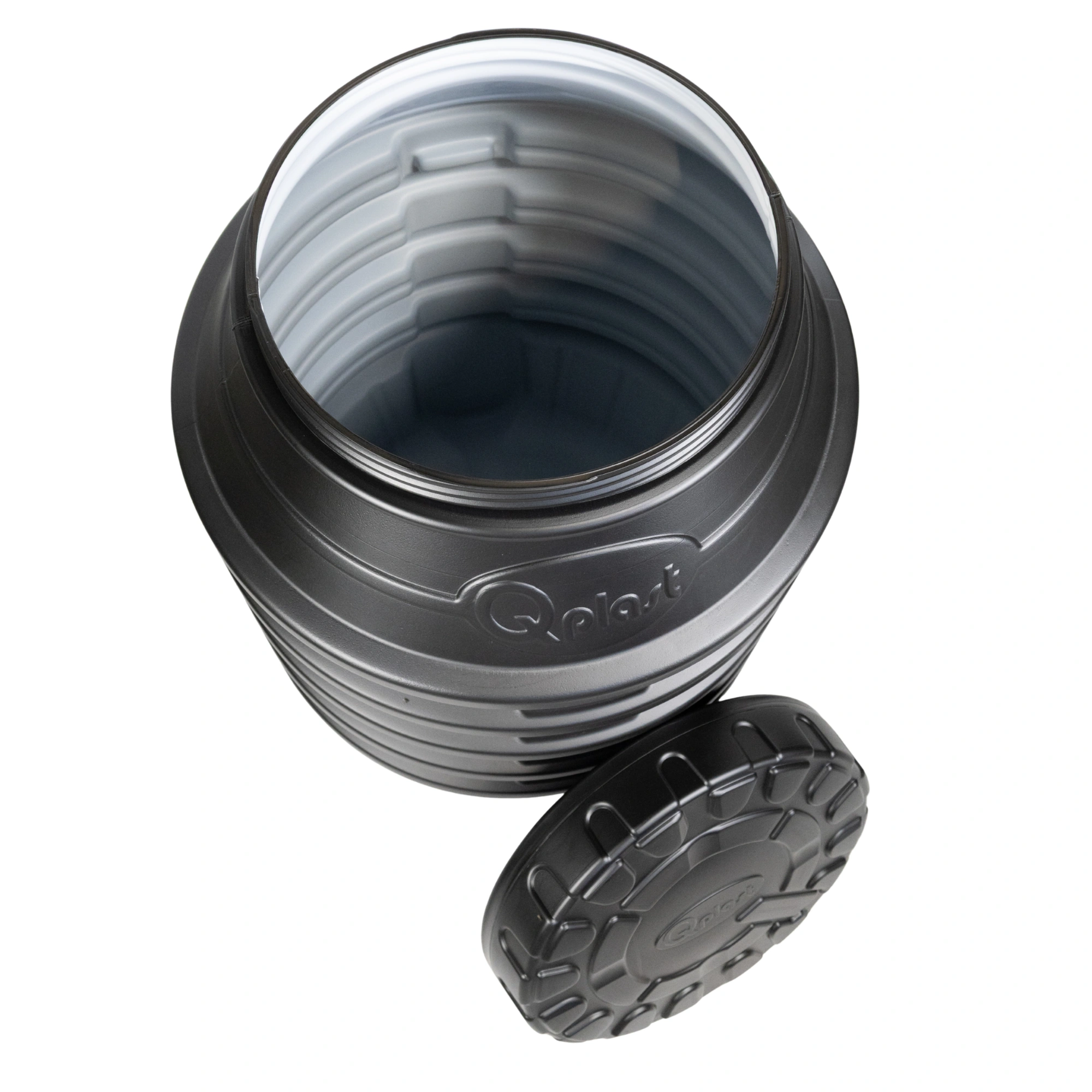 Camin apometru HDPE triplustrat D.800 H.1200 negru cu capac [4]