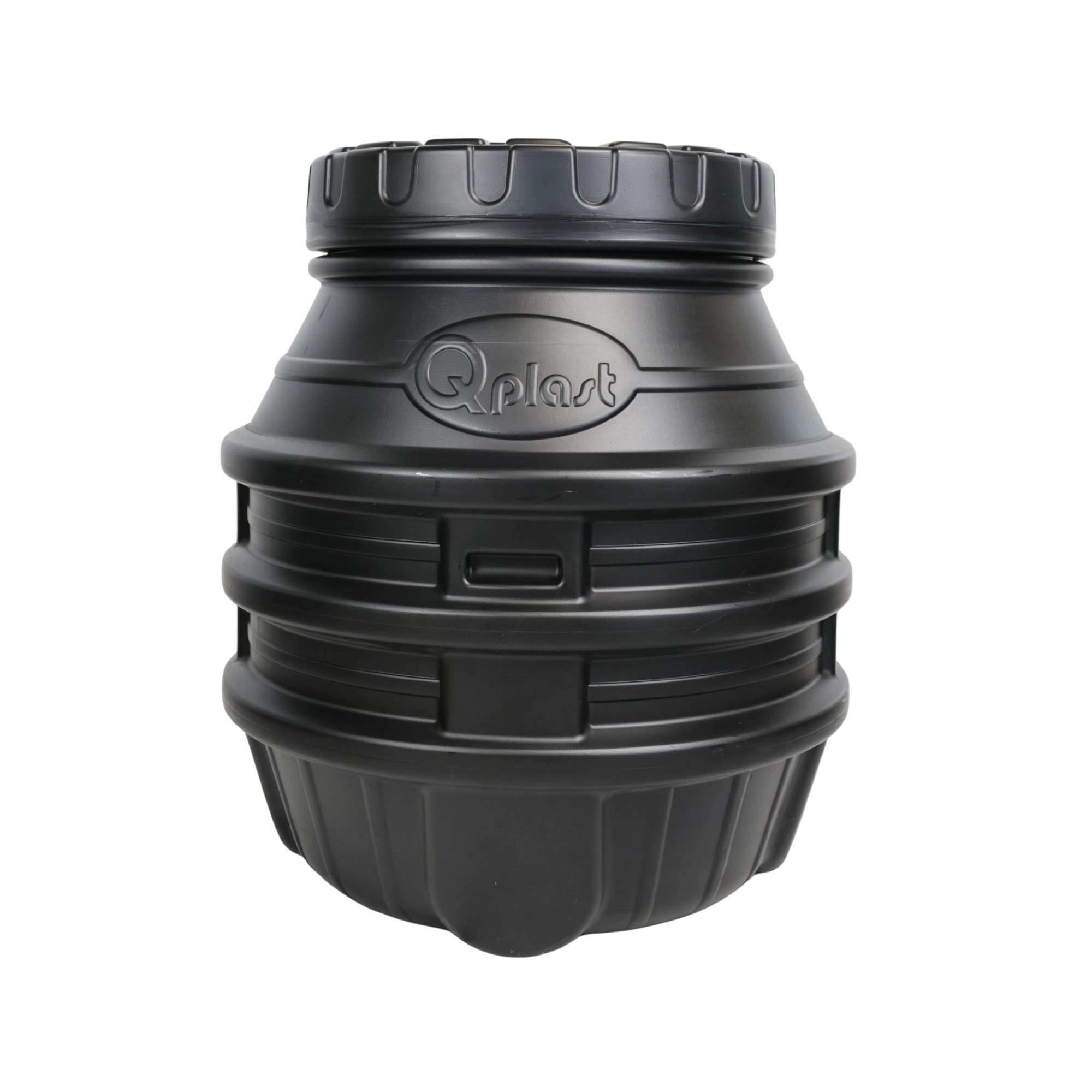 Camin apometru HDPE triplustrat D.800 H.900 negru cu capac [2]