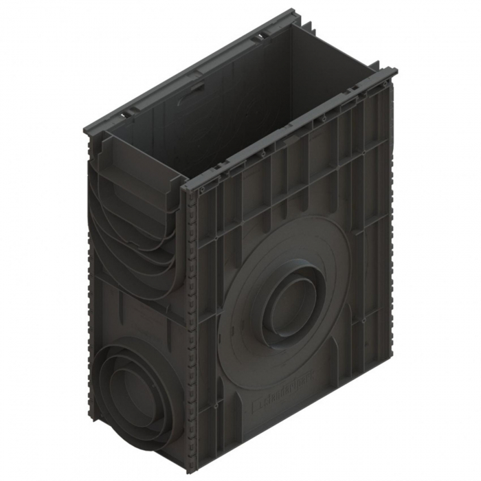 Camin din polipropilena model BASE, pentru rigola din polipropilena LN200 A15-C250 500x260x600 - Vodaland gama Drain [1]