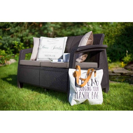Canapea de gradina, maro, 2 locuri, Keter Corfu Love Seat [2]
