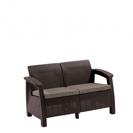 Canapea de gradina, maro, 2 locuri, Keter Corfu Love Seat [6]