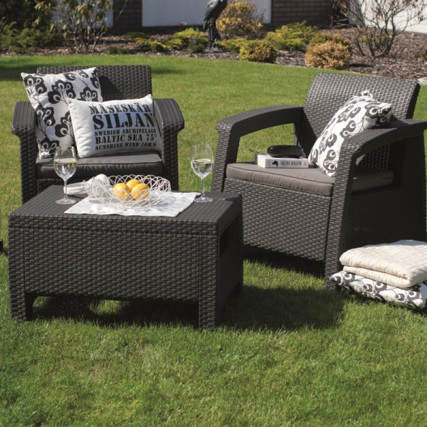 Set mobilier de gradina, grafit, Keter Corfu Weekend [4]