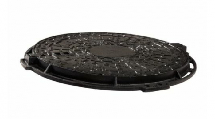 Capac de fonta rotund, 700 x 585 mm, B125 [3]