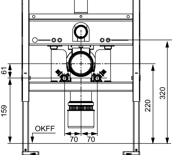 Set de montaj TECEone pentru structuri portante [2]