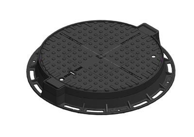 Capac din fonta rotund D.760 PL.600 Hext.100 EUROPE cu inchizator C250 - Vodaland gama Urban [1]
