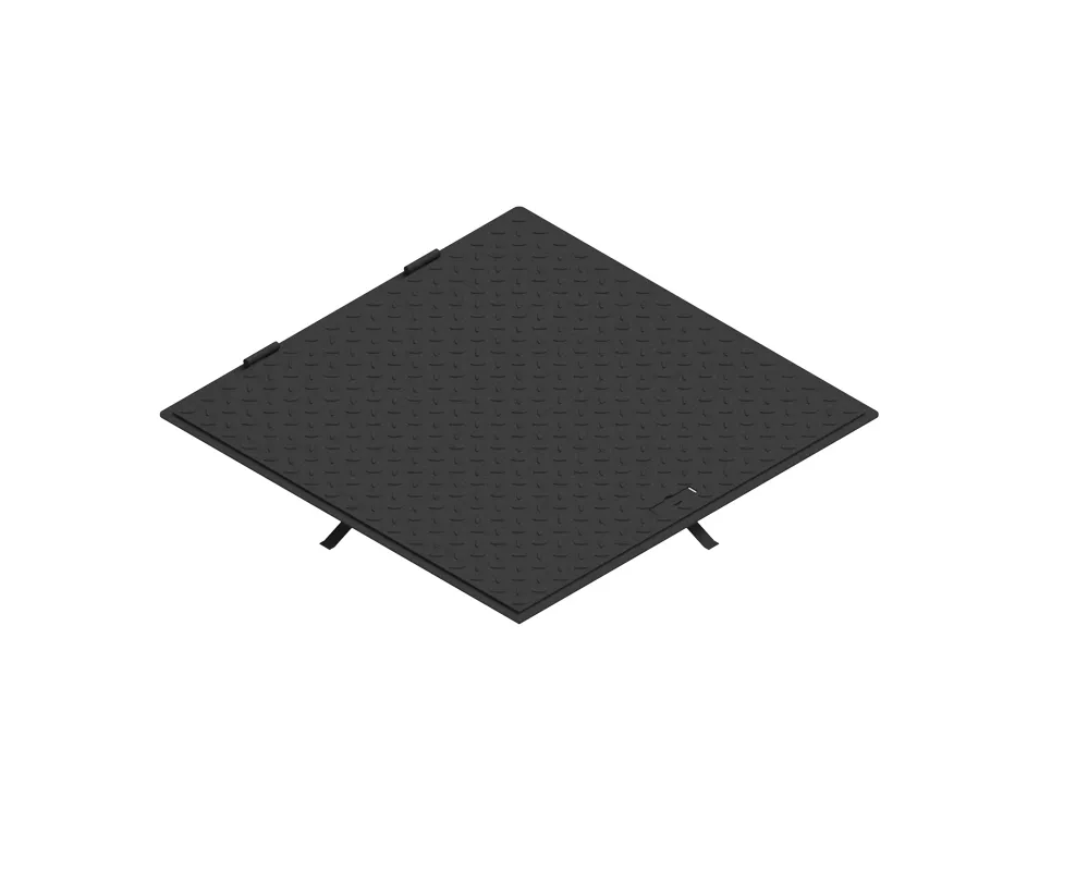 Capac din metal vopsit access patrat 700x700 PL.640x640 Hext.33 pietonal cu maner - Vodaland gama Urban [1]