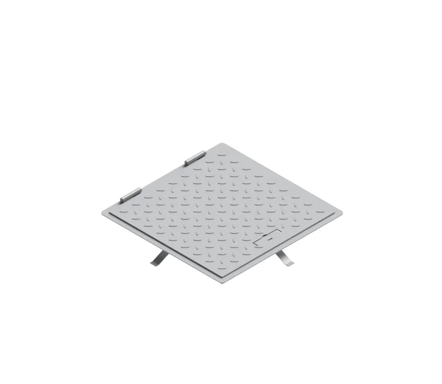 Capac otel zincat access patrat 300x300 PL.240x240 Hext.33 pietonal cu maner - Vodaland gama Urban [1]