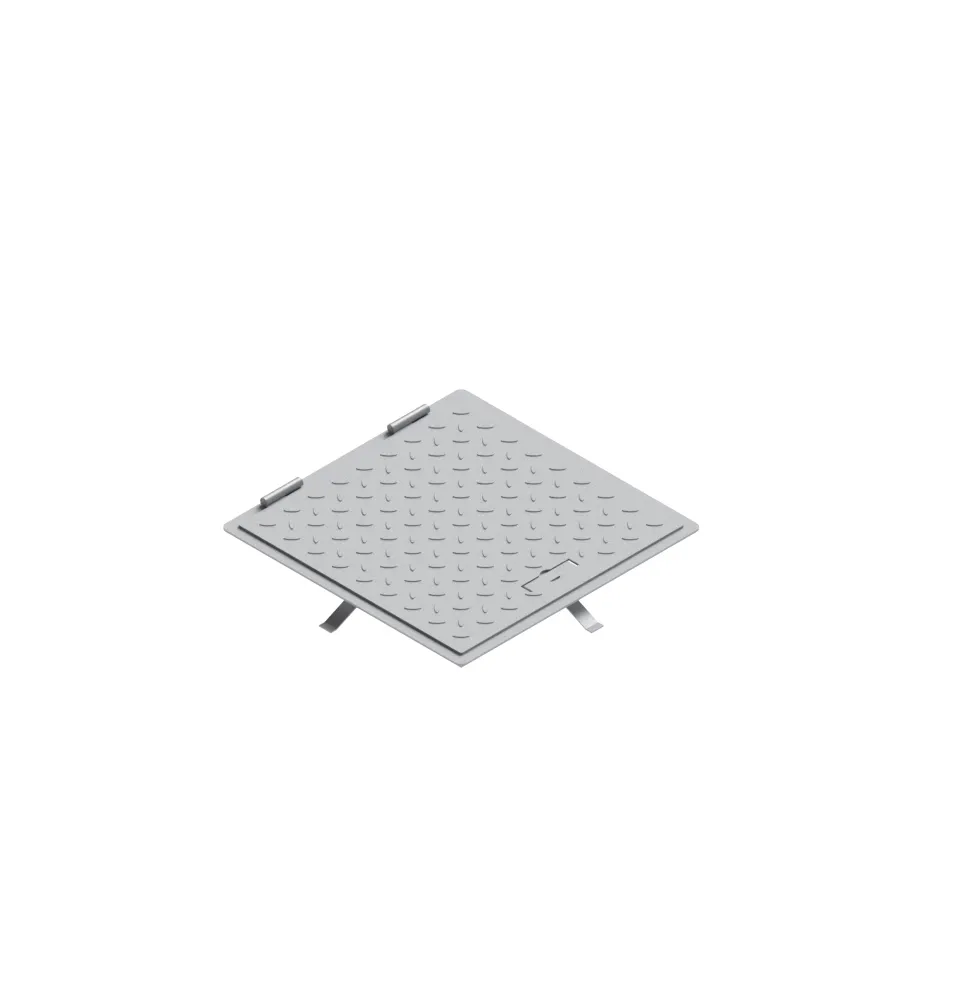 Capac otel zincat access patrat 400x400 PL.340x340 Hext.33 pietonal cu maner - Vodaland gama Urban [1]