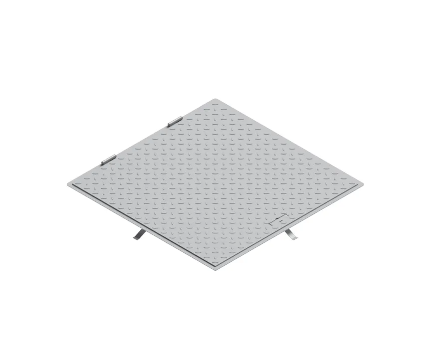 Capac otel zincat access patrat 700x700 PL.640x640 Hext.33 pietonal cu maner - Vodaland gama Urban [1]