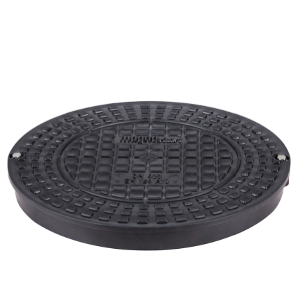 Capac din polipropilena model PIPE BASE, pentru camin D.315 A15 (se monteaza direct pe teava gofrata DN315) - Vodaland gama Drain [1]