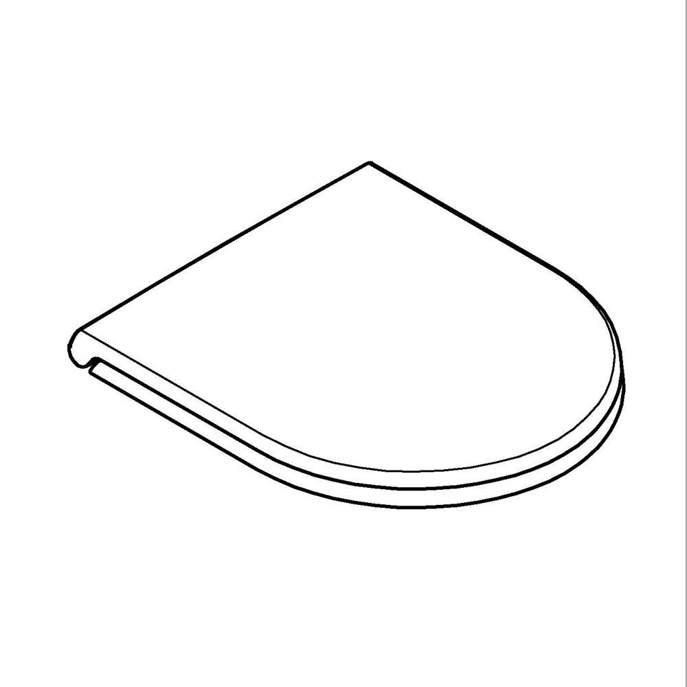 Capac WC Grohe Bau Ceramic WC-seat soft close, eliberare rapida, soft close, set fixare, pt 39910000, alb [8]