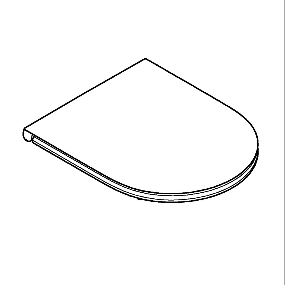 Capac WC Grohe Bau Ceramic WC-seat soft close, eliberare rapida, soft close, set fixare, pt 39910000, alb [9]
