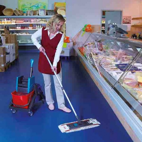 Carucior pentru spalat cu sistem de stoarcere si 2 galeti 17 L Leifheit Professional [4]