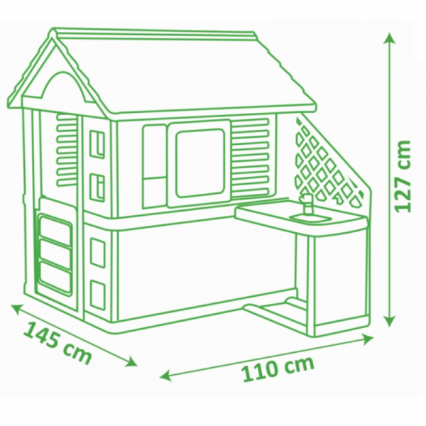Casuta pentru copii cu bucatarie, Smoby Pretty [8]