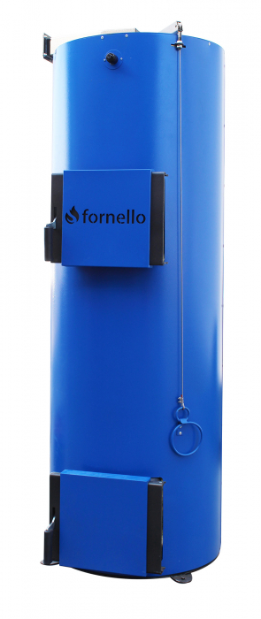 Cazan (centrala) pe combustibil solid tip lumanare Fornello Turbo 50 kW, cu ventilator si automatizare [2]