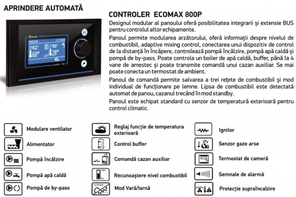 Cazan automat pe peleti, carbune, biomasa si lemn 25 Kw Thermostahl Eco Bio Res 25 [2]