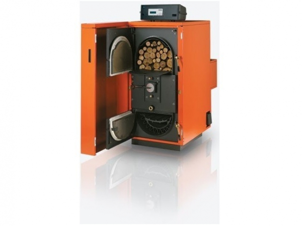 Cazan din inox, pe combustibil solid, cu gazeificare, 142 Kw, Arca Regovent 150 R Inox [1]