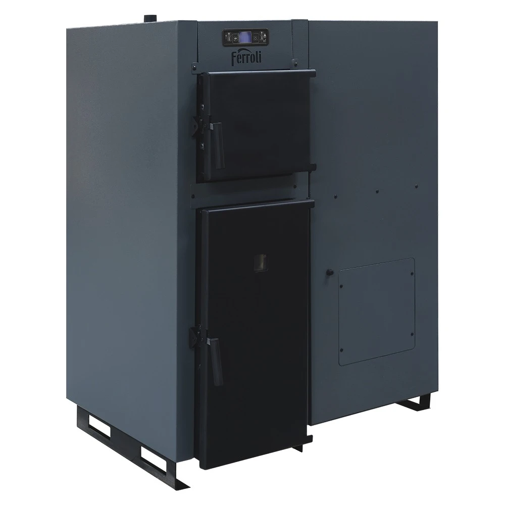 Cazan din otel pe peleti si lemne Ferroli Biopellet Combi 65 kw si rezervor peleti 180 kg [3]