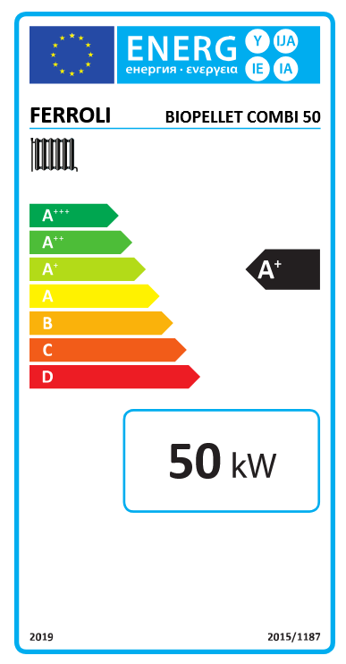 Cazan din otel pe peleti si lemne Ferroli Biopellet Combi 50 kw si rezervor peleti 155 kg [5]