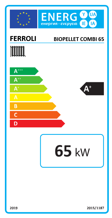 Cazan din otel pe peleti si lemne Ferroli Biopellet Combi 65 kw si rezervor peleti 180 kg [5]