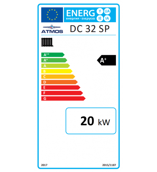 Cazan mixt peleti si lemne Atmos, cu gazeificare, model DC32SP 35 kw [3]