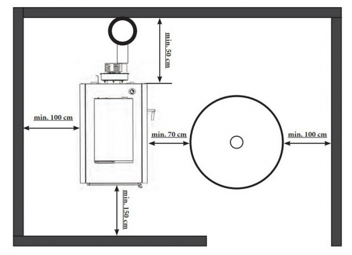 Cazan pe lemne cu gazeificare Ferroli, model CGF PRO 32 - 32 kW [4]