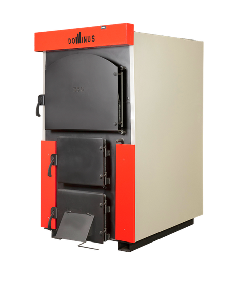 Cazan pe combustibil solid (lemn si carbune) Dominus 300 kw din otel [1]
