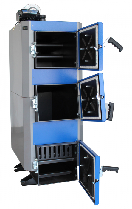 Cazan pe combustibil solid, lemn, carbune, Fornello JOKER 36 kW, cu ventilator si automatizare [2]