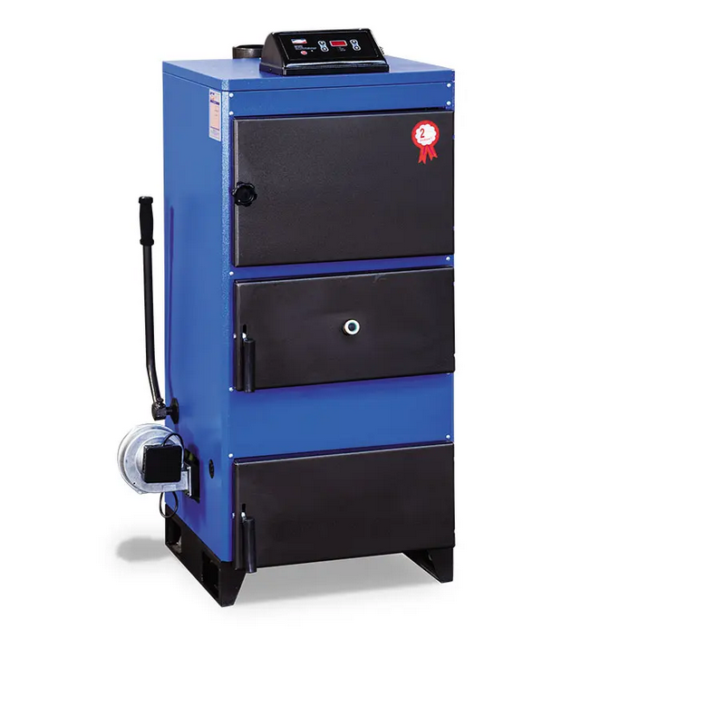 Cazan pe lemne si carbune din otel, ardere normala, cu 3 drumuri de fum Unmak model UKY/3K-100 116 kw [1]