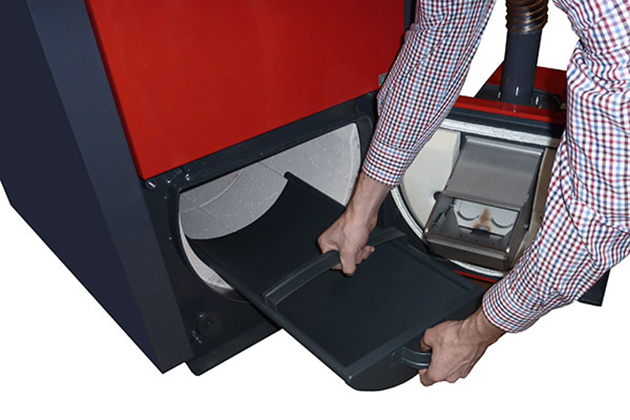 Cazan pe peleti Atmos, model D20PX 20 kw cu arzator, rezervor de peleţi, alimentator cu peleţi - 175 litri [5]