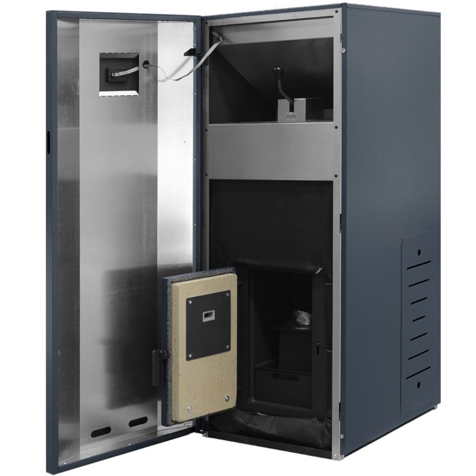 Cazan pe peleti Ferroli BioPellet Uno 30 kw complet echipat si automatizat [3]